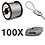 100x Automatische draadklem en 150 meter 1.5mm staalkabel Pakket - Classic Op=Op