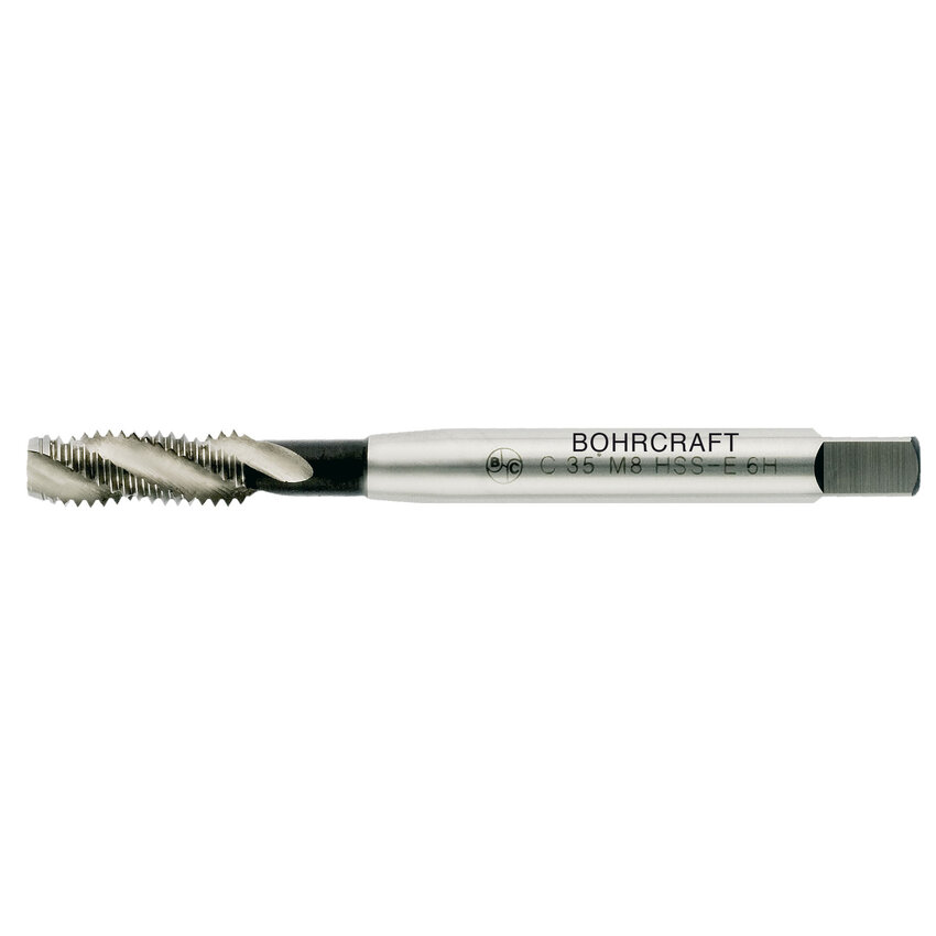 Bohrcraft machinetappenset HSS-E M3-M12 met 7 spiraalboren - 14-delig