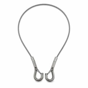 Technx Staalkabel met veerclips 65 cm