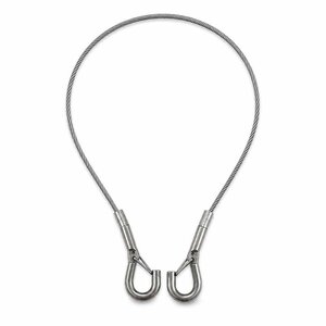 Technx Steel cable with spring clips 65 cm