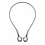 304 stainless steel cable, 65 cm, with spring clips and hooks – 1.5 mm