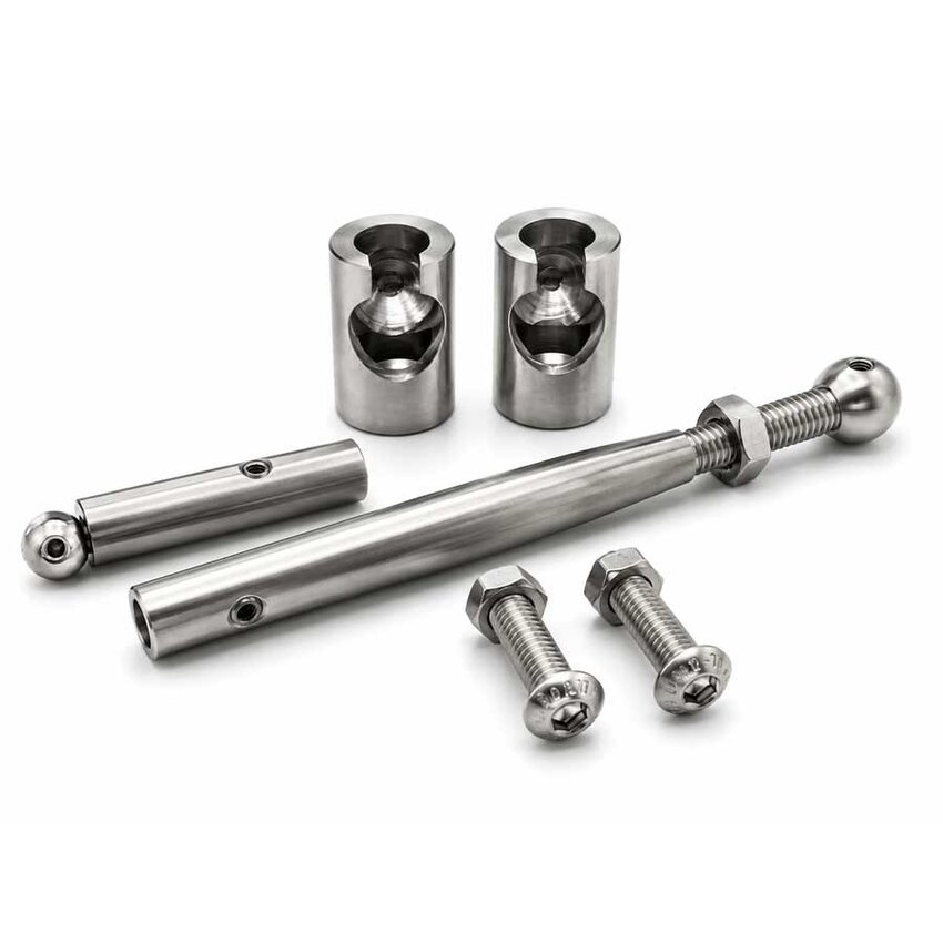 Stainless Steel Cable Tensioner with Ball Head and Allen Screw Fixing