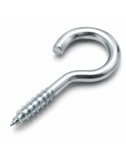 Deltafix Schraubhaken 30 mm aus verzinktem Stahl – 10 Stück