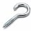Deltafix 30 mm zinc-plated steel screw hooks – 10 pieces