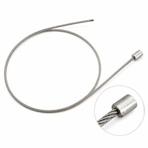 Staalkabel 2,5 mm met aluminium eindstop