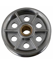 RVS Katrolschijf 140mm met Messing Bus voor Touw en Staalkabel A4