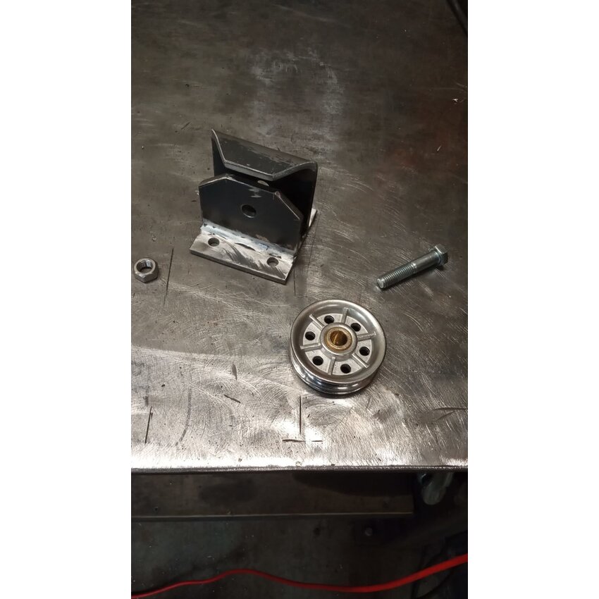 140mm Stainless Steel Pulley Wheel with Brass Bushing for Rope and Wire Rope A4