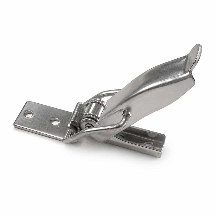 Spansluiting RVS 304 73x19 mm met rechte sluithaak - 1 stuk