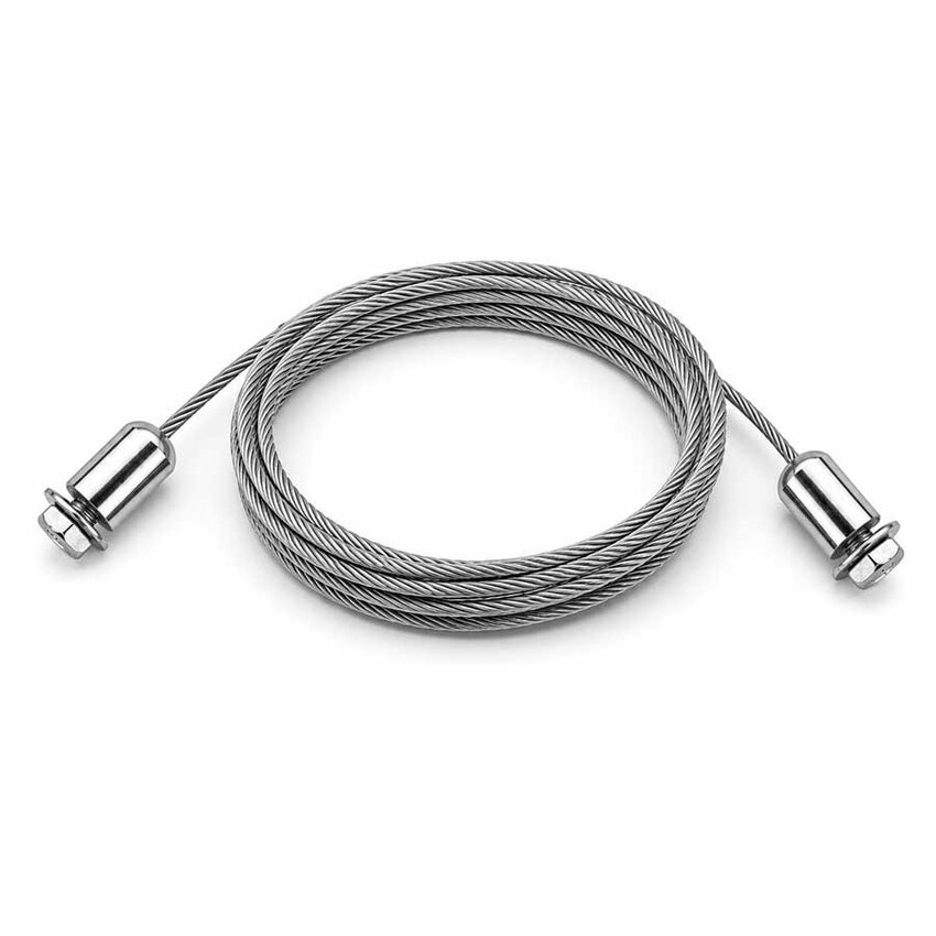 Edelstahl-Drahtseil 304, 1,5 x 700 mm, mit M5-Anschlüssen