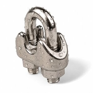 Wire Rope Clips stainless 2mm with nuts