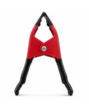 Zeilklem 15cm 150 mm metaal zwart/rood met beschermdoppen