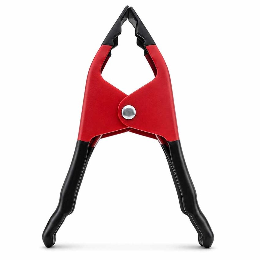 Klemmzwingen Leimklemme Federzwinge  15cm Rot