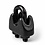 Schwarze Drahtseilklem Edelstahl Niro rostfrei 3mm Mit Muttern