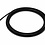 Schwarzes Stahlseil 1,2 mm x 5 m mit Endstopper – Nylonmantel