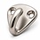 Stainless Fenderhook 27x27mm  A4 quality - double hole "Heidi"