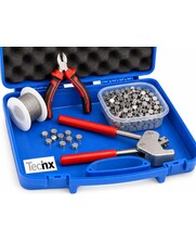Complete zegeltang set in handige koffer met RVS zegeldraad en zegelloodjes