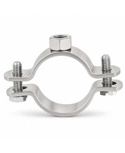 RVS buisklem 70-77 mm met draadmoer M10