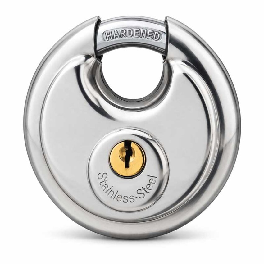 Disc lock  70mm keyalike stainless