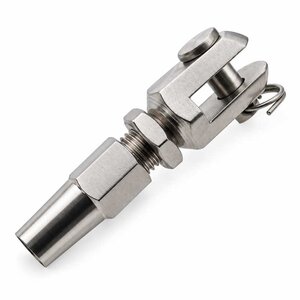 Gaffel terminal Kennedy Edelstahl 5mm Rechts - Wantenpanner