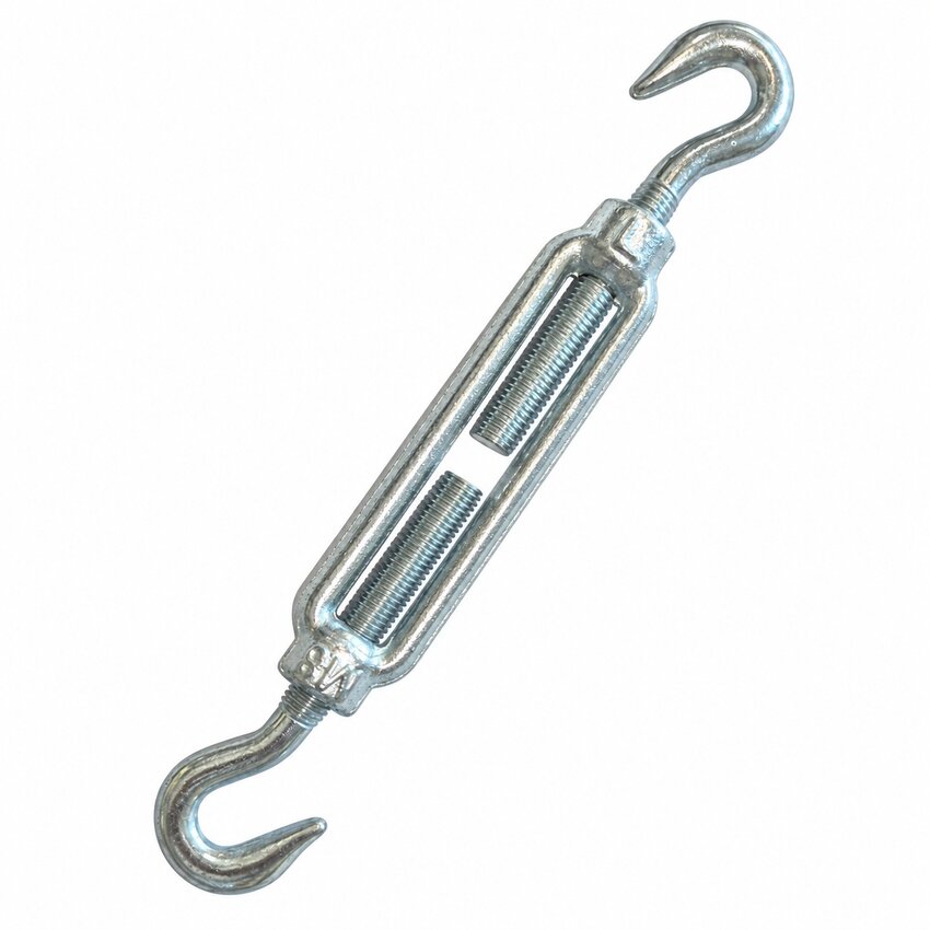 Turnbuckle hook and hook M8 Easy Wire Rope tighten