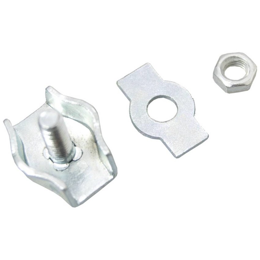 Stahldrahtklem verzinkt 8mm simplex