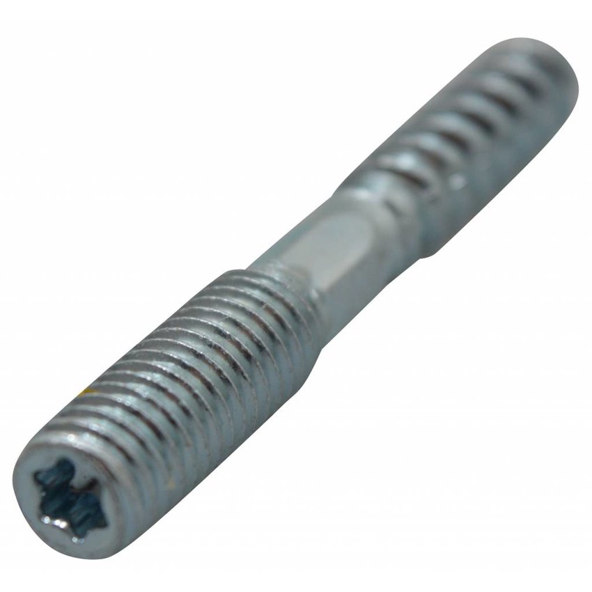 Stokeind m8x60mm met 6-kant