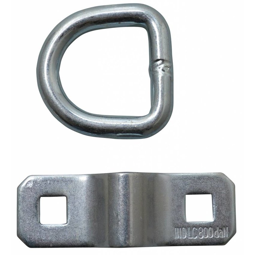 Heavy Duty Galvanized Lashing Ring with Back Plate for Trailer Loading Floor and Ratchet Strap Fixing M10 800 kg