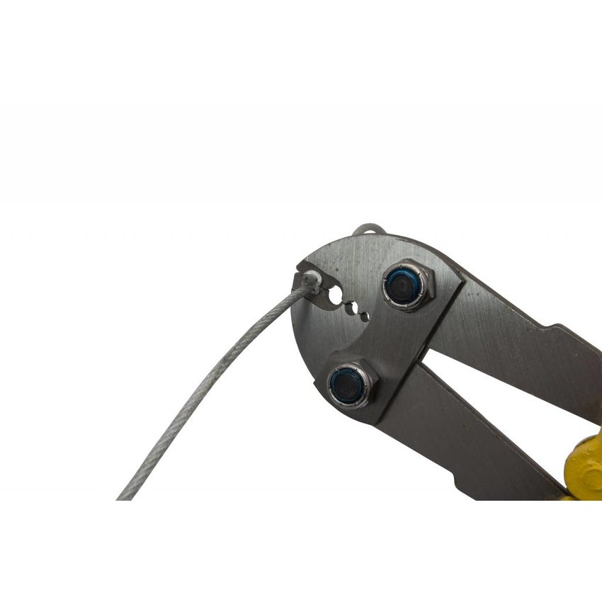 Crimping tool for wirerope clips 1.5 up to  5mm