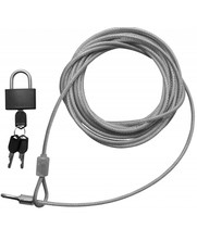 Security Kabel 5 meter met Vorhängeschloss x 4mm dikte