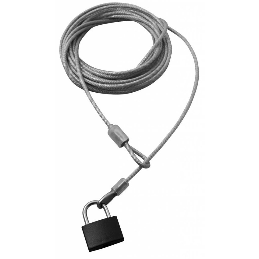 Security Kabel 5 meter met Vorhängeschloss