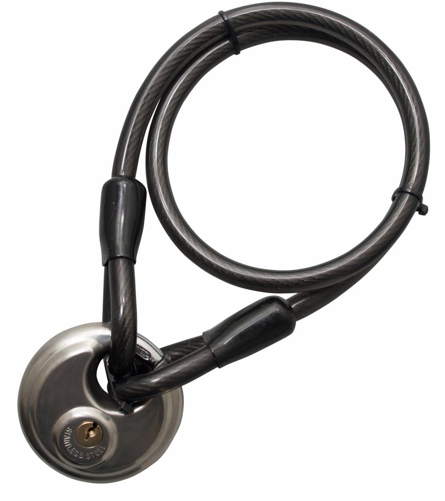 Drahtseil mit Vorhänge-Rundschloss 80cm Diebstahlsicherung für