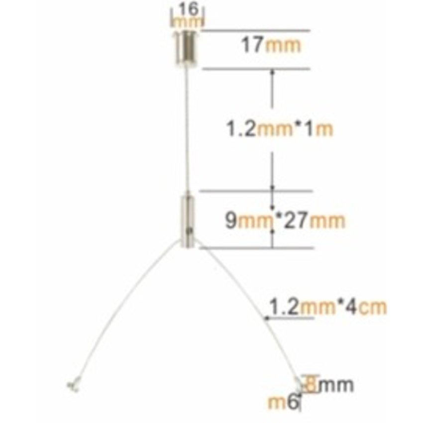 Suspension kit 2 - lamp ophangset