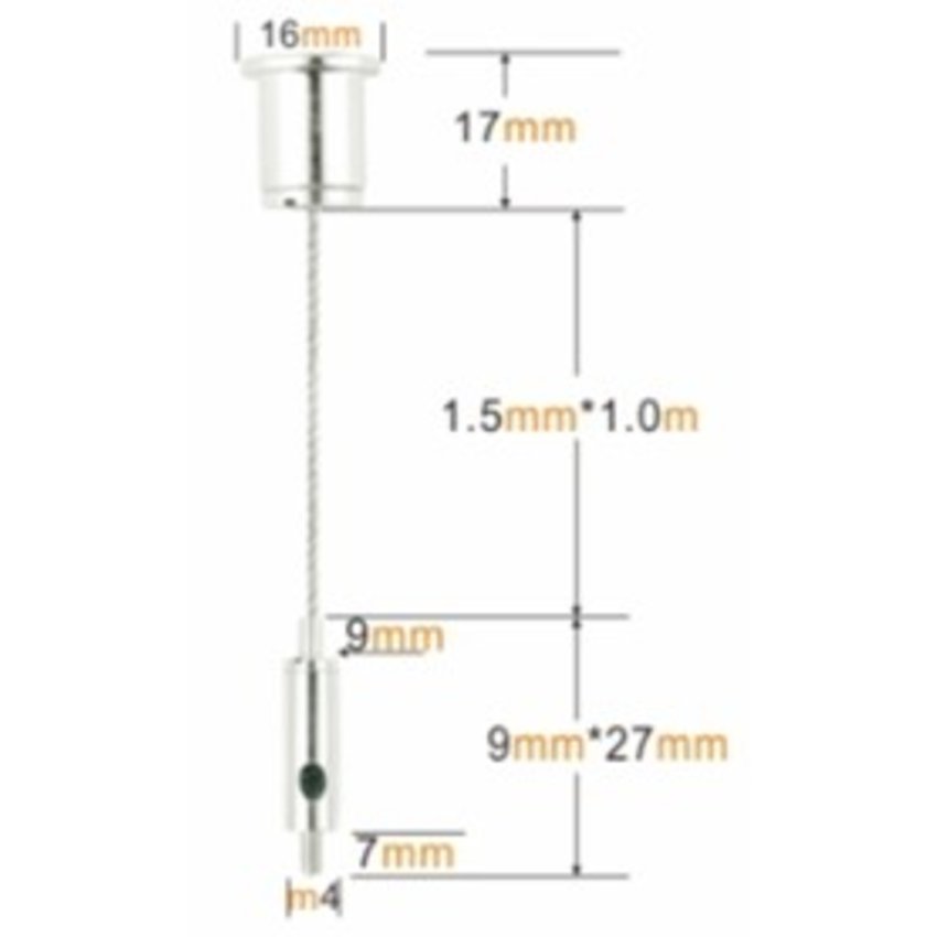 Suspension kit Wire Rope 8