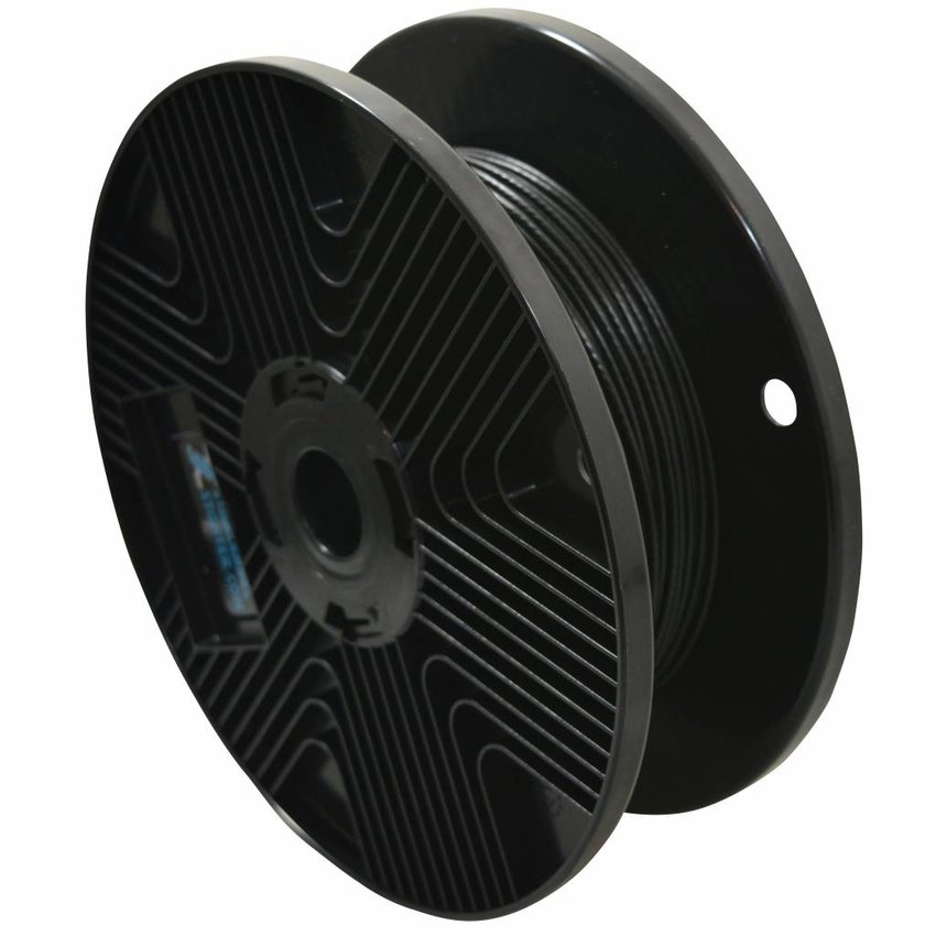 Wire Ropes black PVC 1.7/2.5mm 1000 meter huge coil