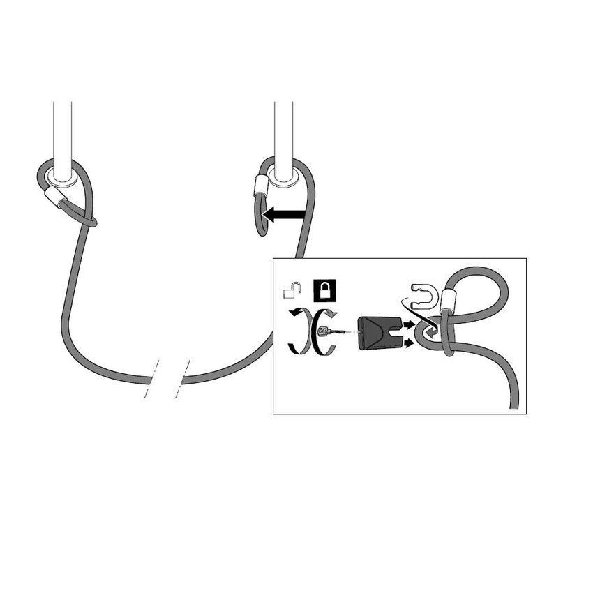 terrace cables 2 meter 10 pieces catering Action