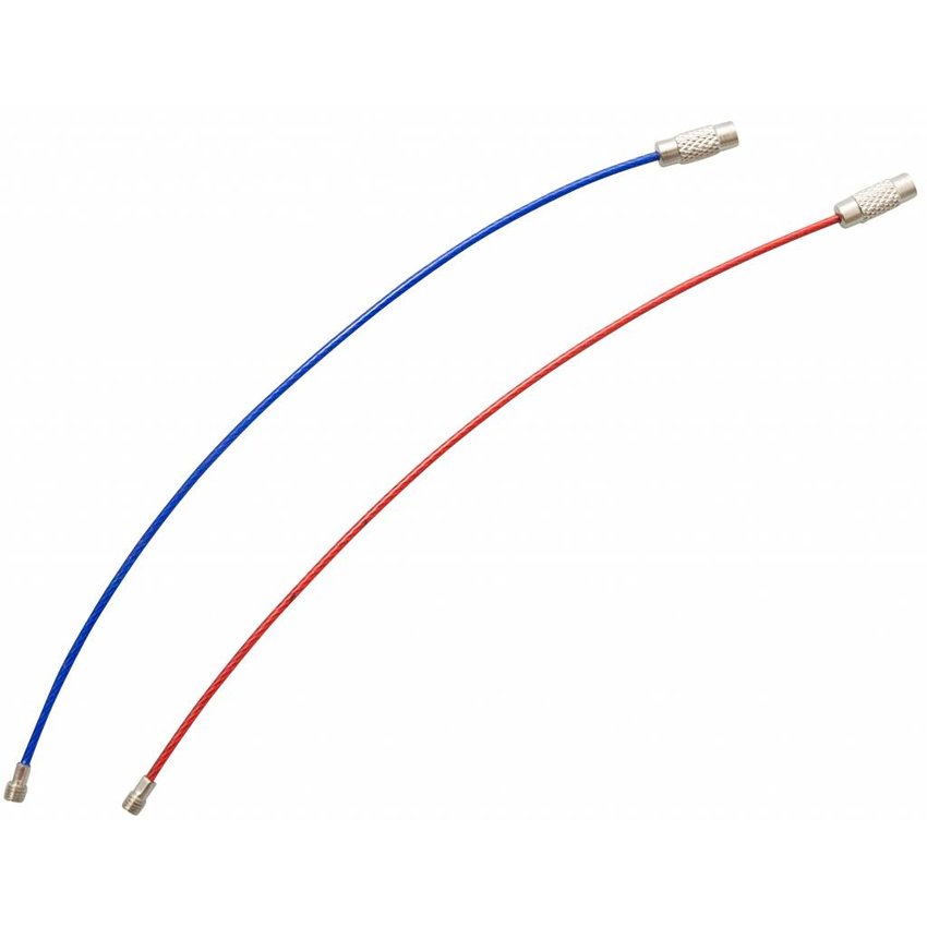 Steelwire 150 mm 'bracelet' steel wire key ring Red