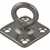 stainless Eyeplates 35mm with Turnable swivel