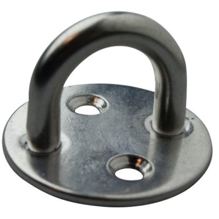 Stainless Steel Pad Eye Plate 50x8 mm AISI 316 – Professional Mounting Plate for Rope, Chain and Wire Rope