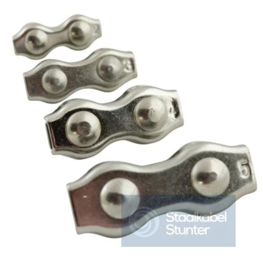 stainless Duplexclips 6mm