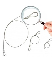 Wire rope with loops fitted with Wire Rope Clip - 2mm