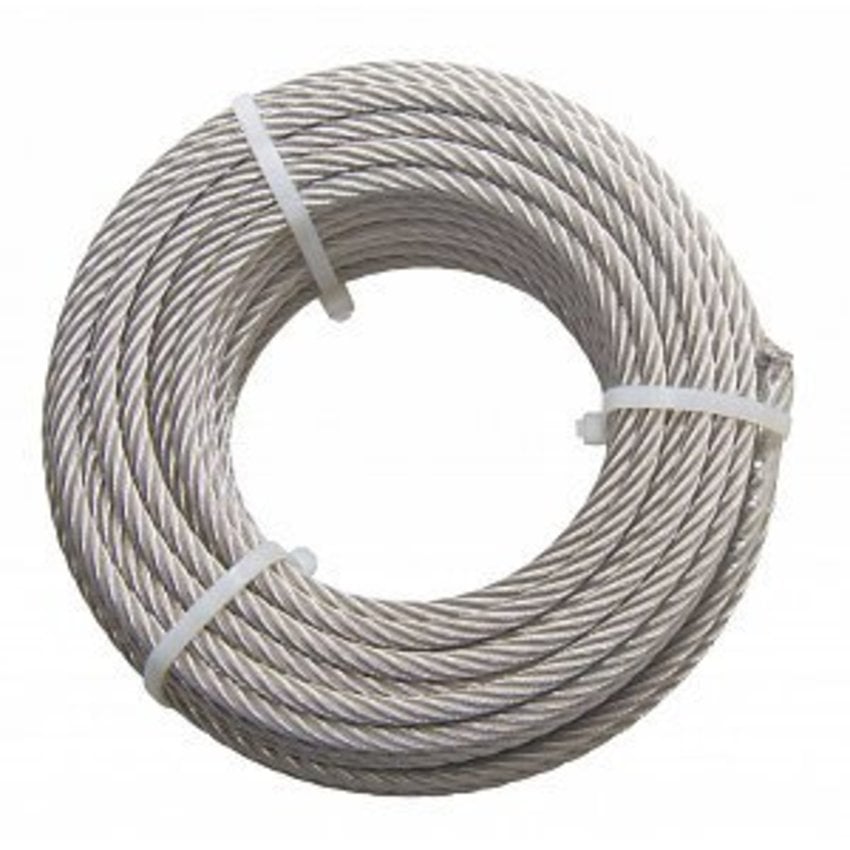 Stainless Steel Cable 8 mm 20 m 7x7 – Fairly stiff cable