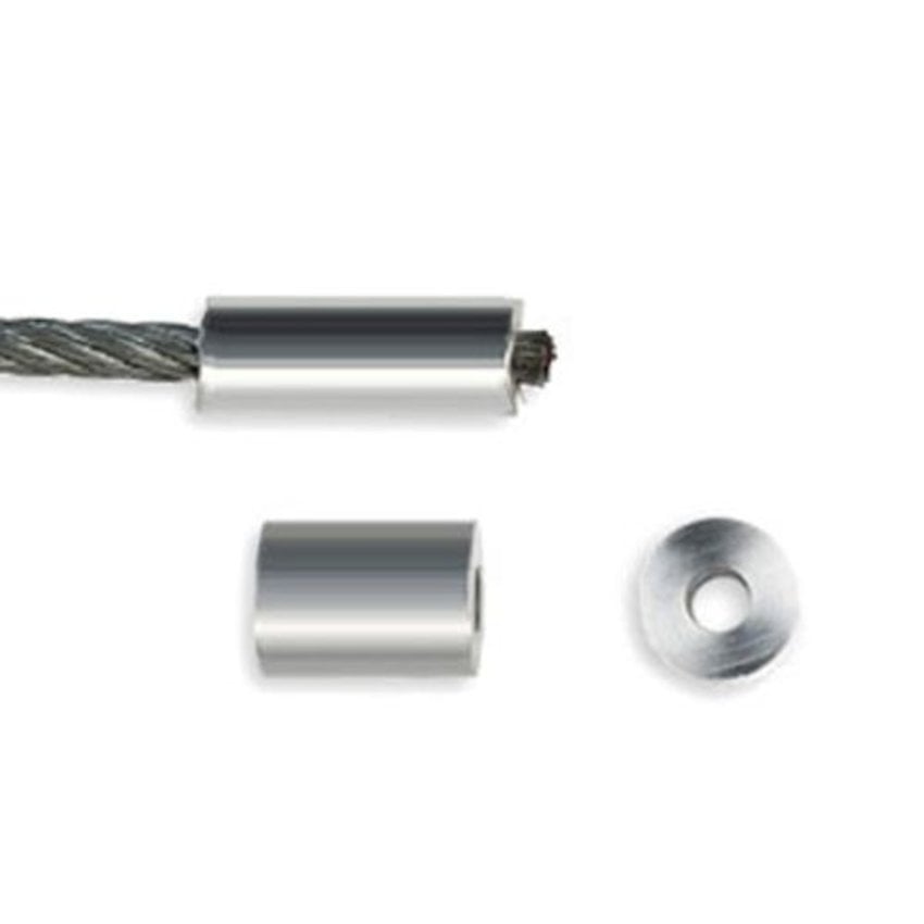 Drahtseil Klemmhülsen 2mm aluminium