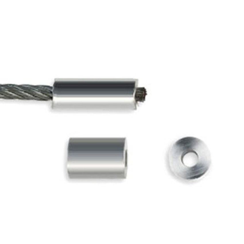 Wire Rope Endstop 2mm aluminium