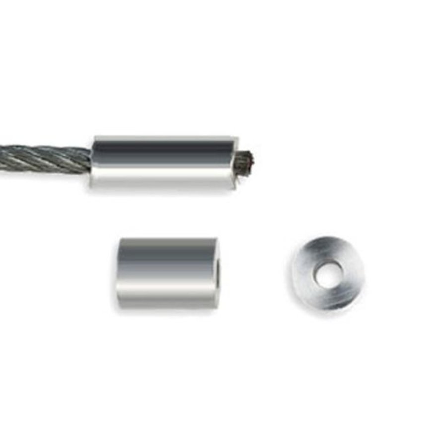 Wire Rope Endstop 4mm aluminium
