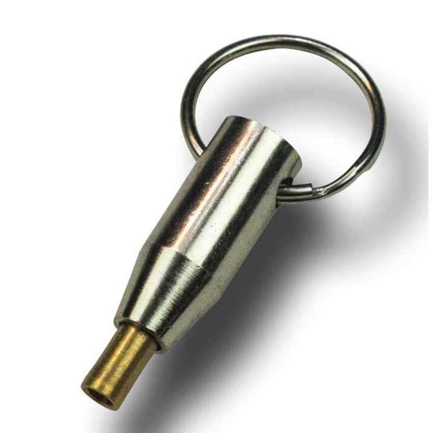 Kabelgrip met Sleutelring voor 1 tot 1,5 mm Staalkabel – Verstelbaar Ophangsysteem voor Displays en Ledverlichting