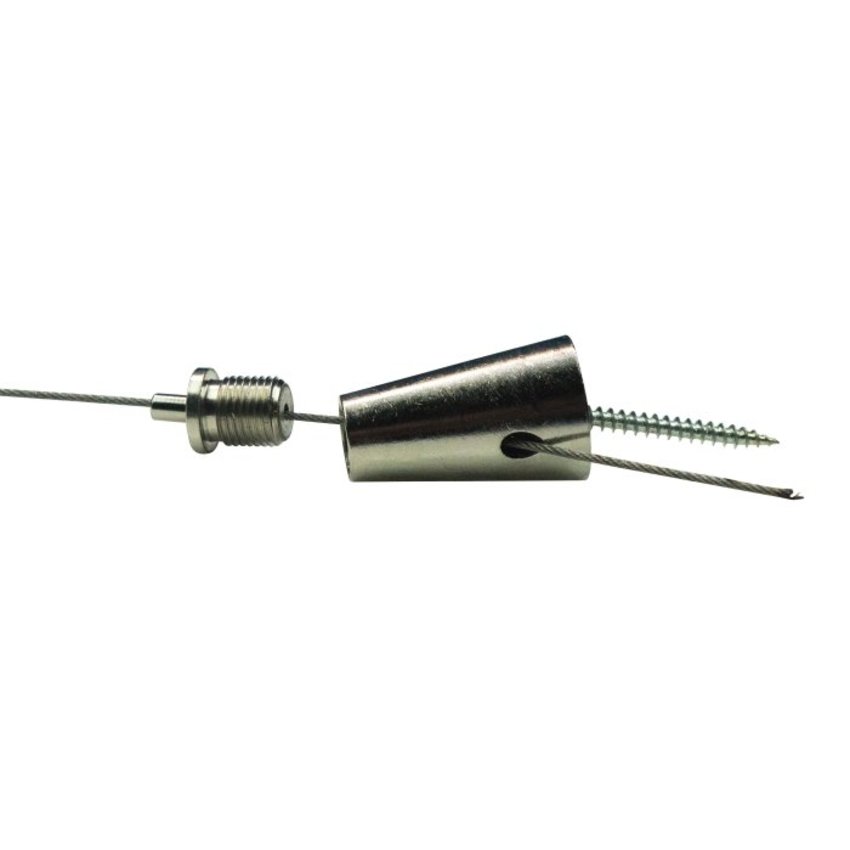 Professionele Staalkabel Gripper Conisch Model – Zelfklemmende Kabelhouder voor Displays en Armaturen