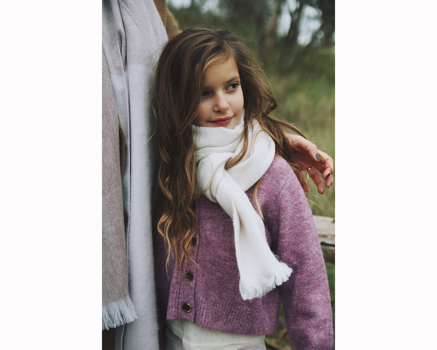 Kids scarf - Lilac Snow