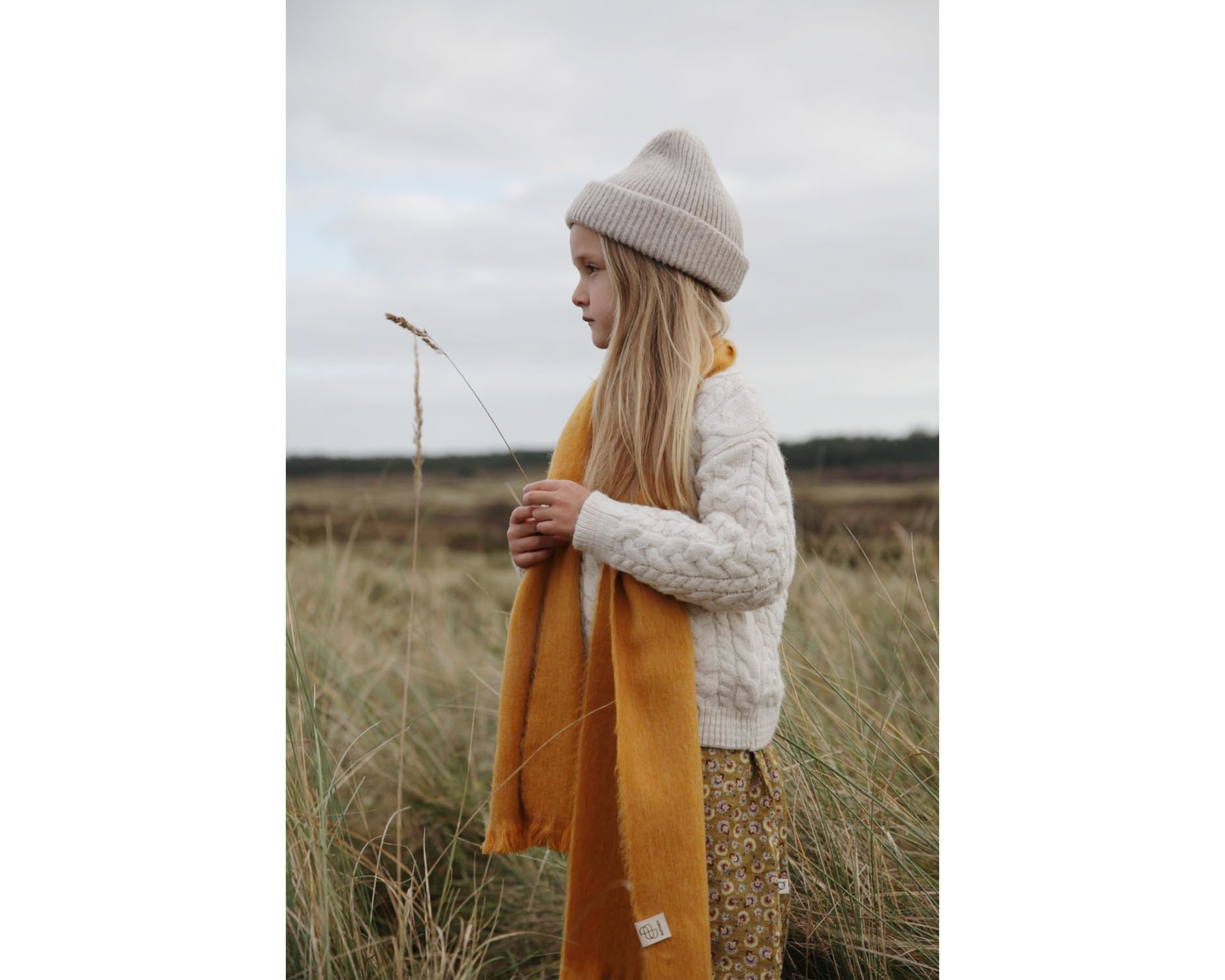 Kids scarf - India Yellow