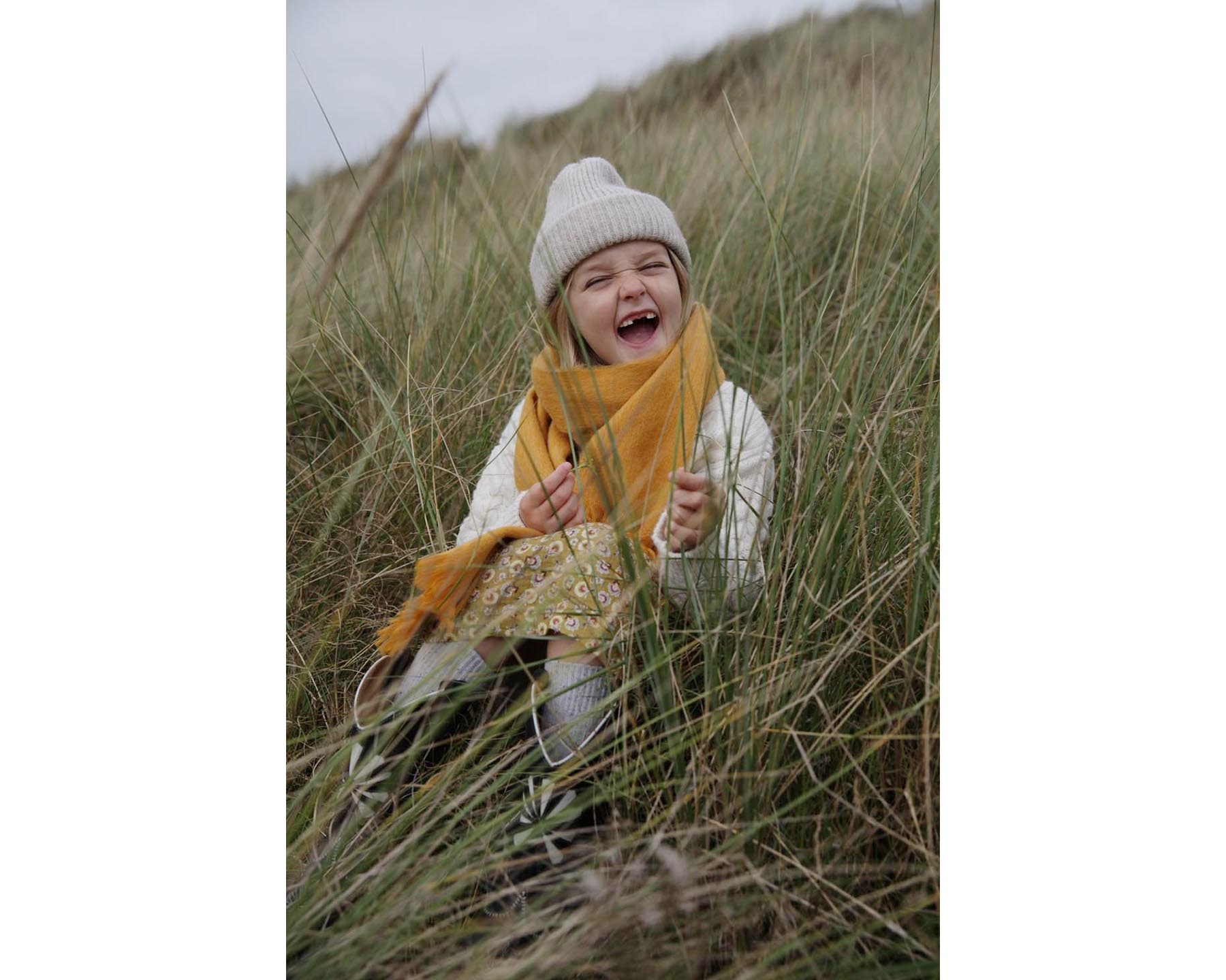 Kids scarf - India Yellow