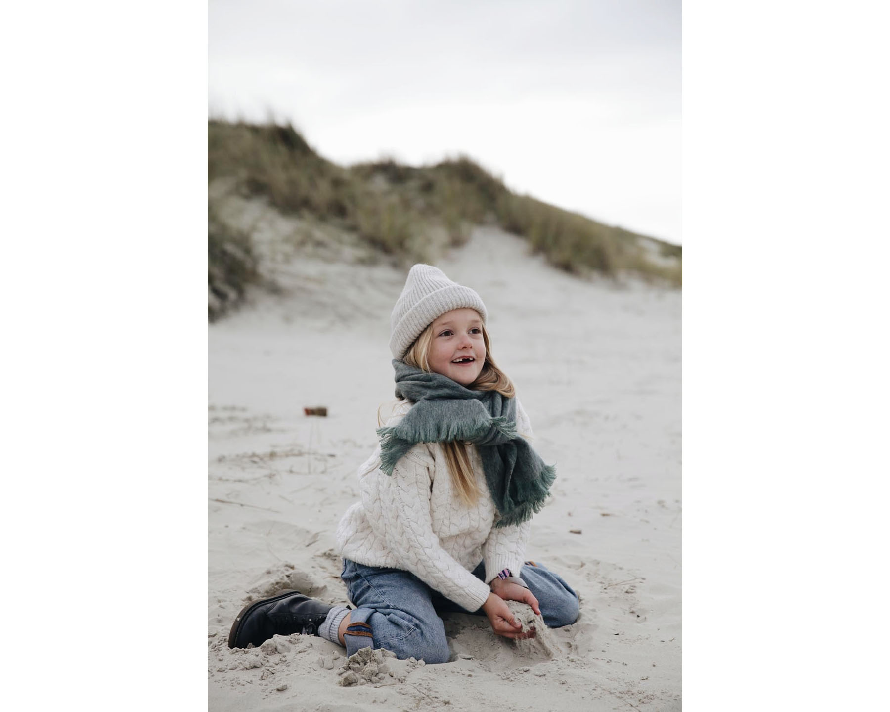 Petit Sjaal - Dark Sage